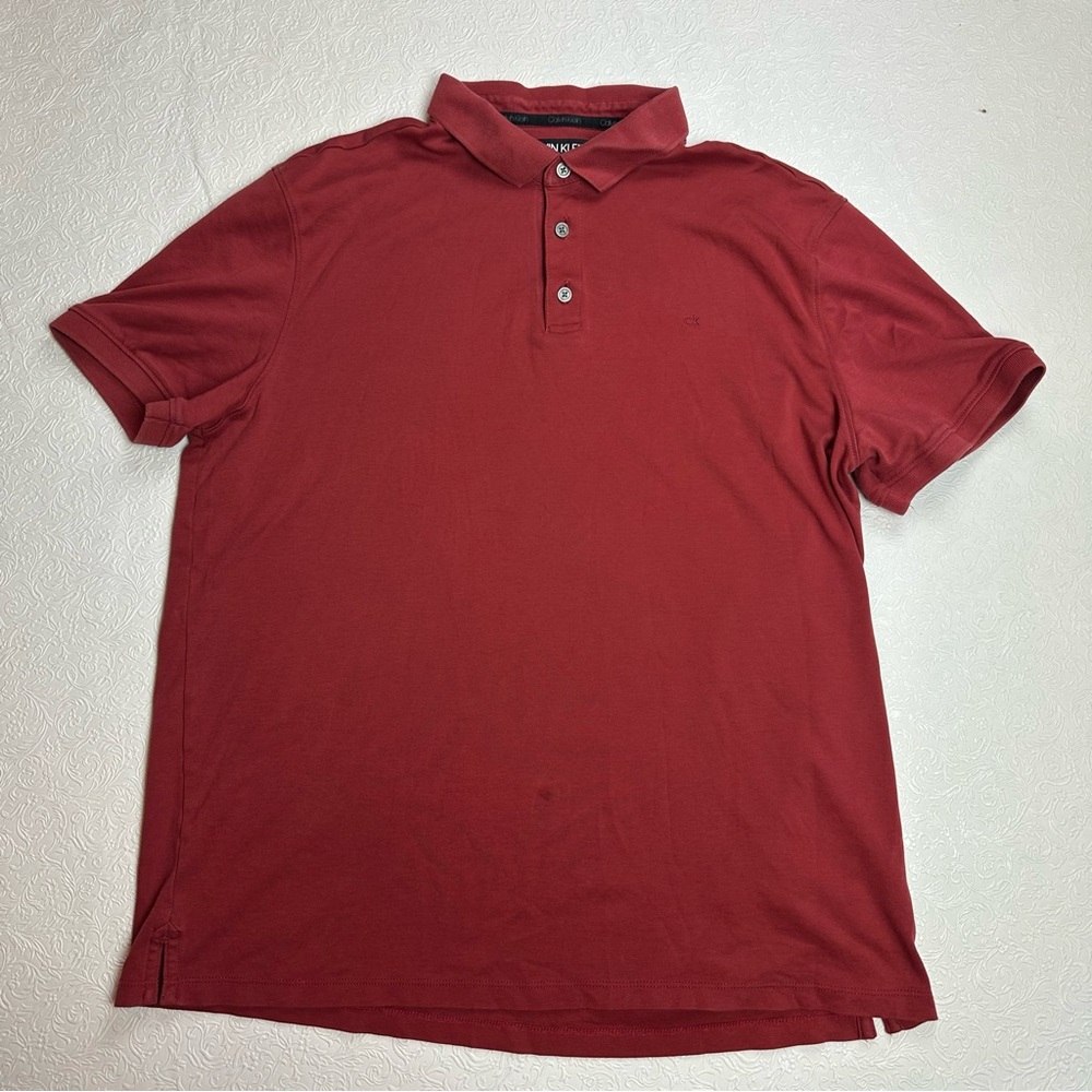 Calvin Klein Liquid Touch Men's Polo Shirt - XL